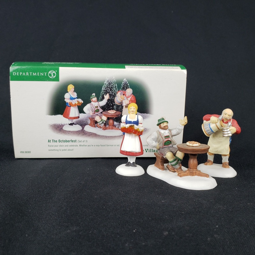 At The Octoberfest 56302 Alpine Village Department Dept 56 Oktoberfest Christmas